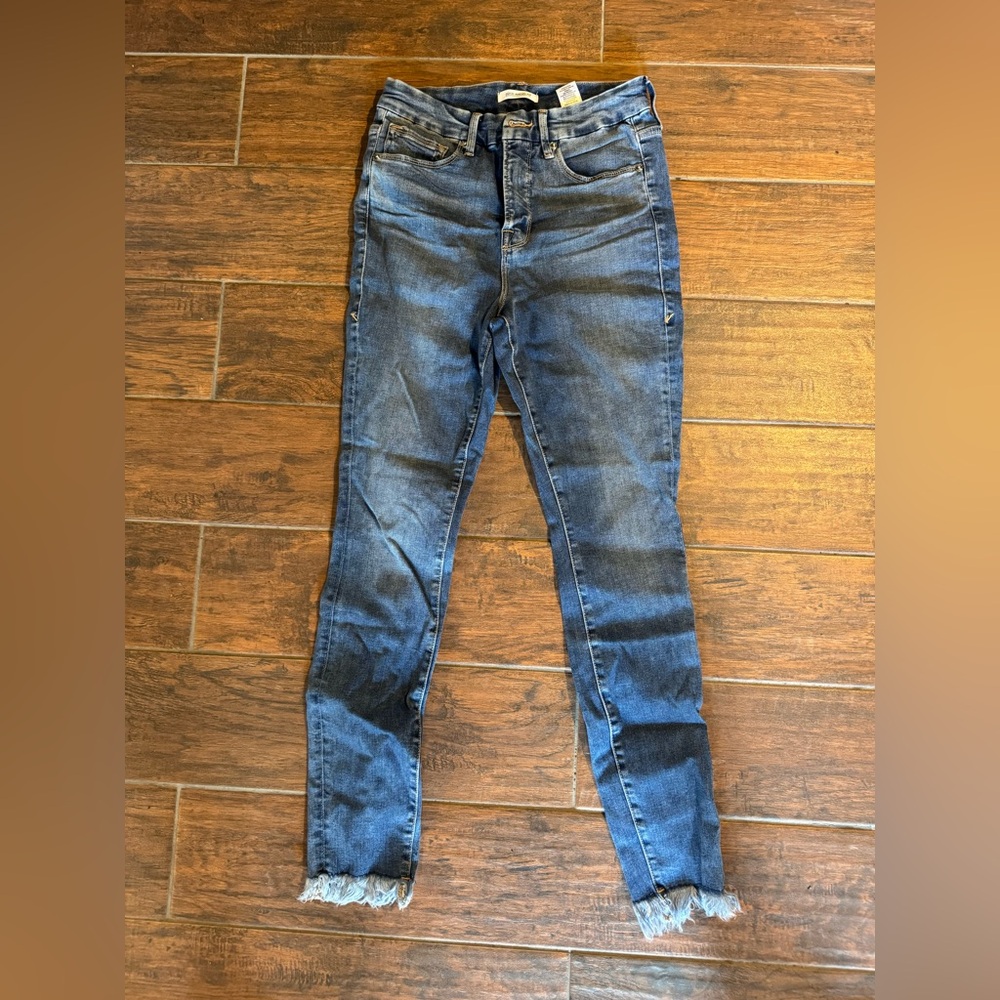 Good American Dark Blue Skinny Jeans